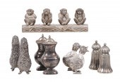 (12) Silver plate shakers, inc