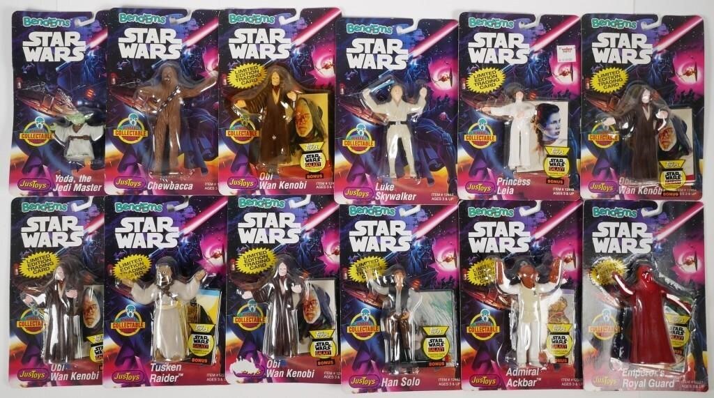 (12) STAR WARS BEND-EMS ACTION