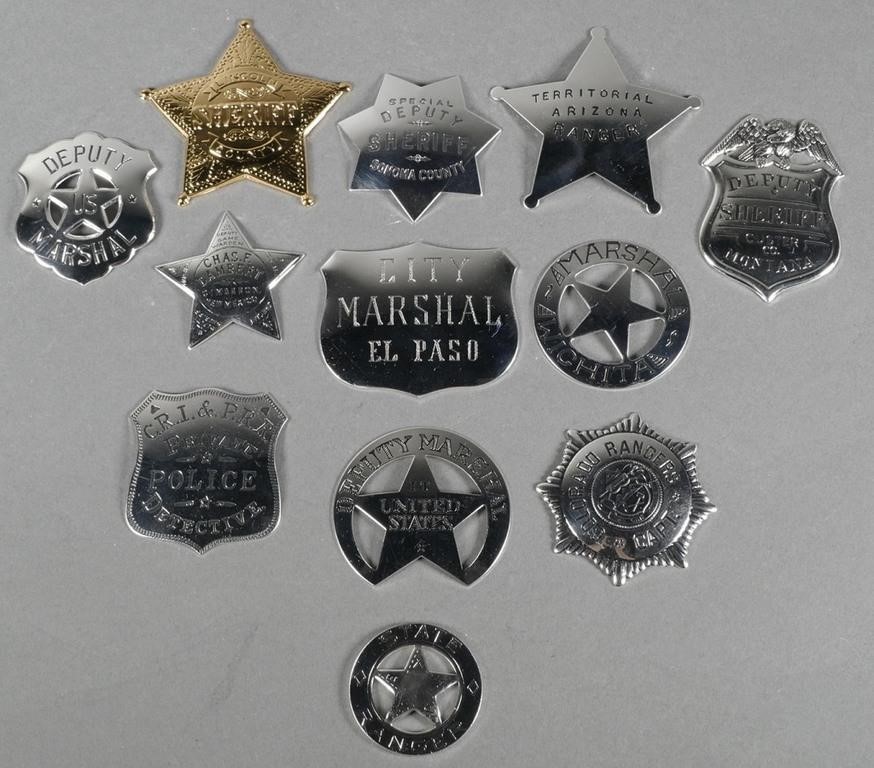 12 STERLING BADGES OF THE GREAT