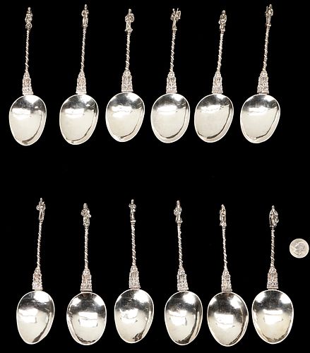 12 STERLING SILVER APOSTLE