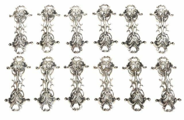 (12) STERLING SILVER KNIFE
