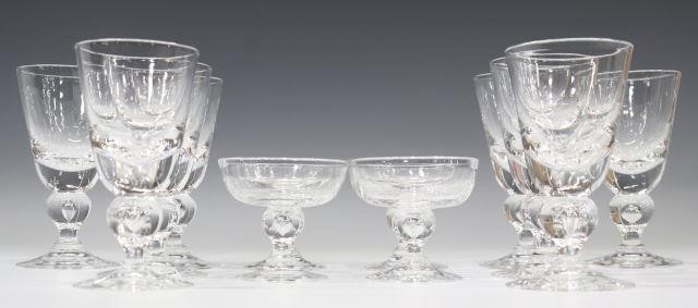 (12) STEUBEN ART GLASS 7877 TEAR