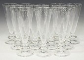 (12) STEUBEN 'TRUMPET' GLASS C