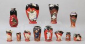 12 SUMIDA POTTERY CABINET VASE