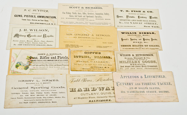 12 Trade Cards and Business Cards