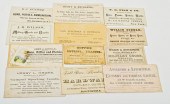 12 Trade Cards and Business Ca