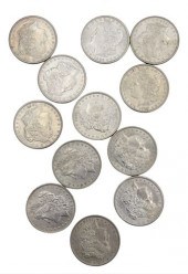 12 UNCIRCULATED MORGAN SILVER