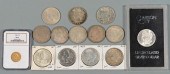 12 US MORGAN SILVER DOLLARS &