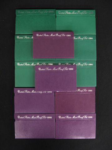 12 U.S. Proof Sets:2-1988 2-1992