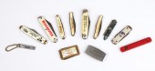 (12) Vintage advertising pocke
