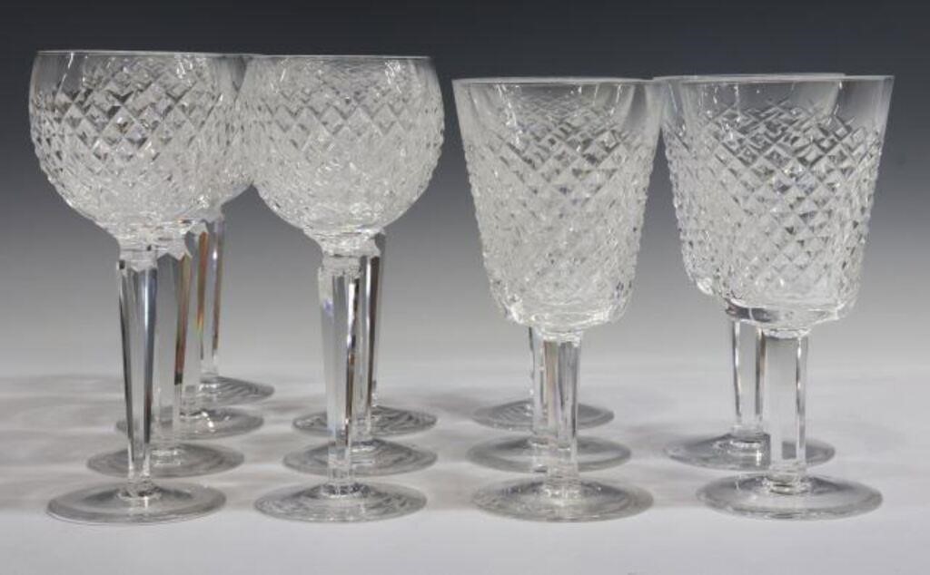 (12) WATERFORD ALANA CUT CRYSTAL