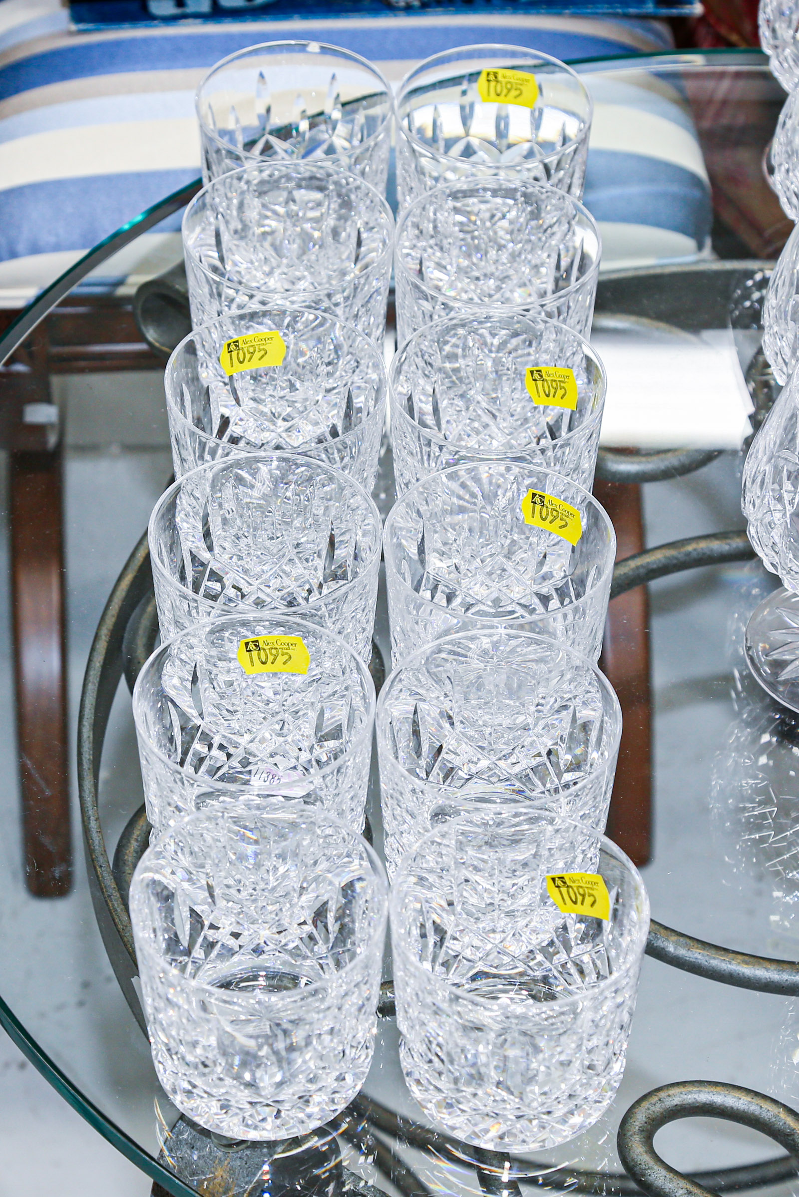 12 WATERFORD "LISMORE" TUMBLERS .