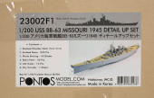 1/200 SCALE USS BB-63 MO 1945