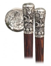 121. SILVER HORSE JUMPING KNOB