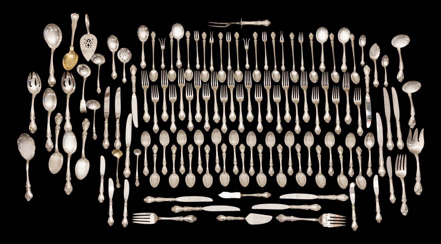 121PCS GORHAM MELROSE STERLING W/