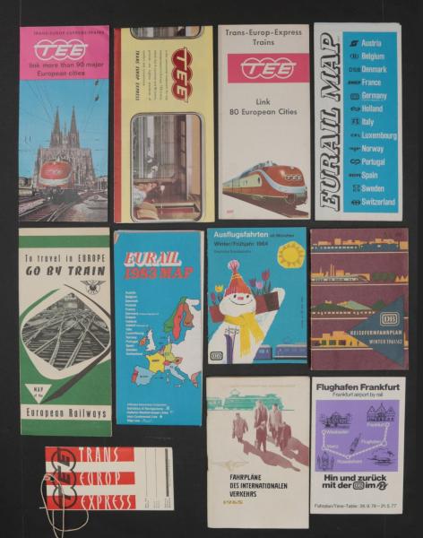 122 PIECES VINTAGE EUROPEAN RAIL