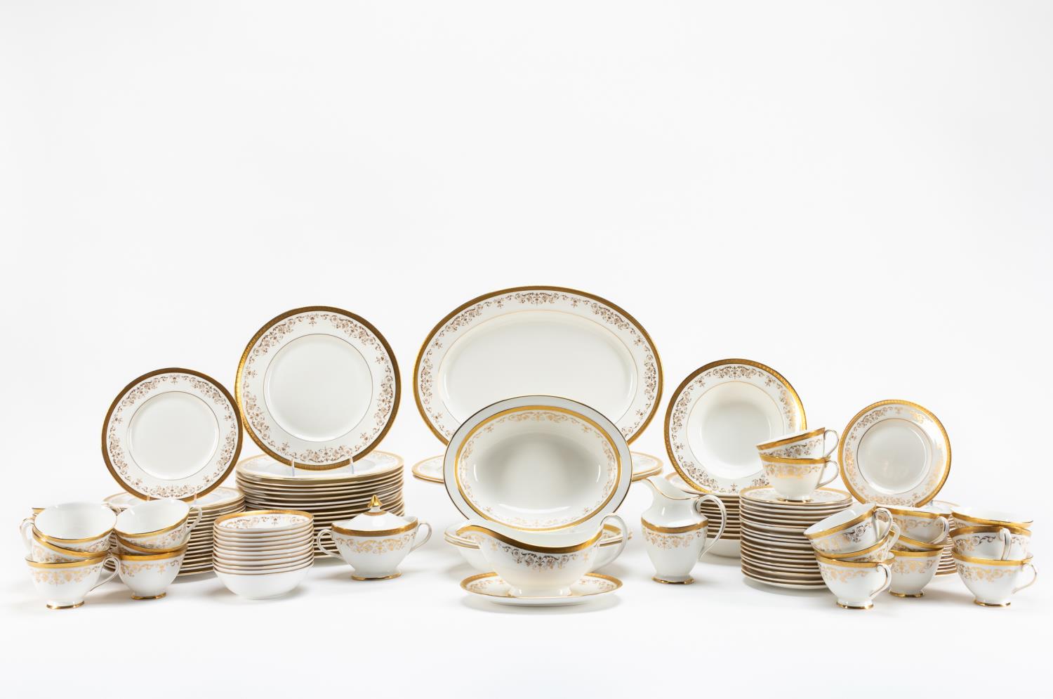 125PC ROYAL DOULTON BELMONT WHITE &