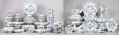 (126) Pcs Blue Danube porcelai