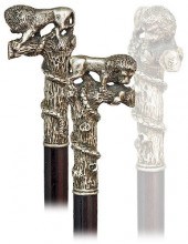 127. KNOBKERRIE LION AND SNAKE