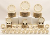 128 + PC. BONE CHINA GOLD RIMM