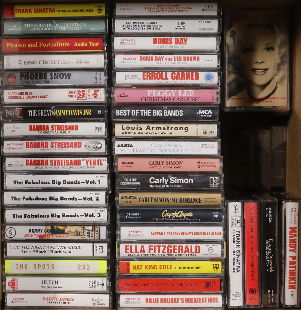 (129) MUSIC CASSETTE TAPES Box