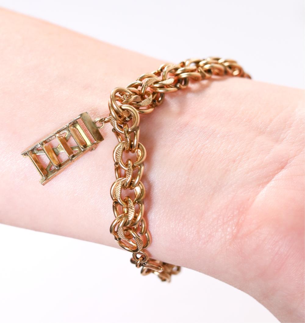 12K GF BYZANTINE BRACELET W/