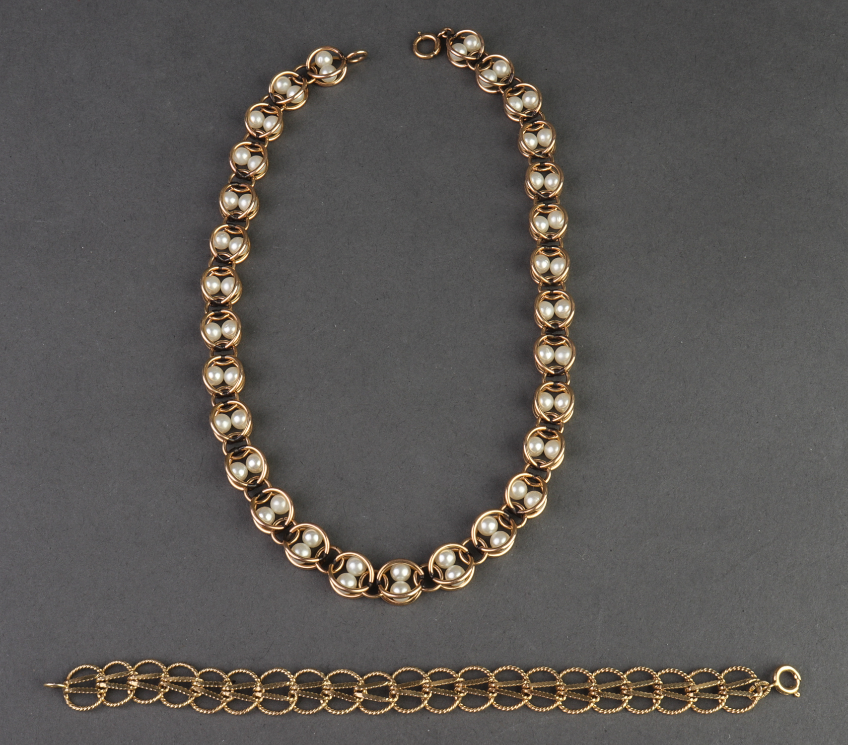 12K GOLD FILLED NECKLACE AND