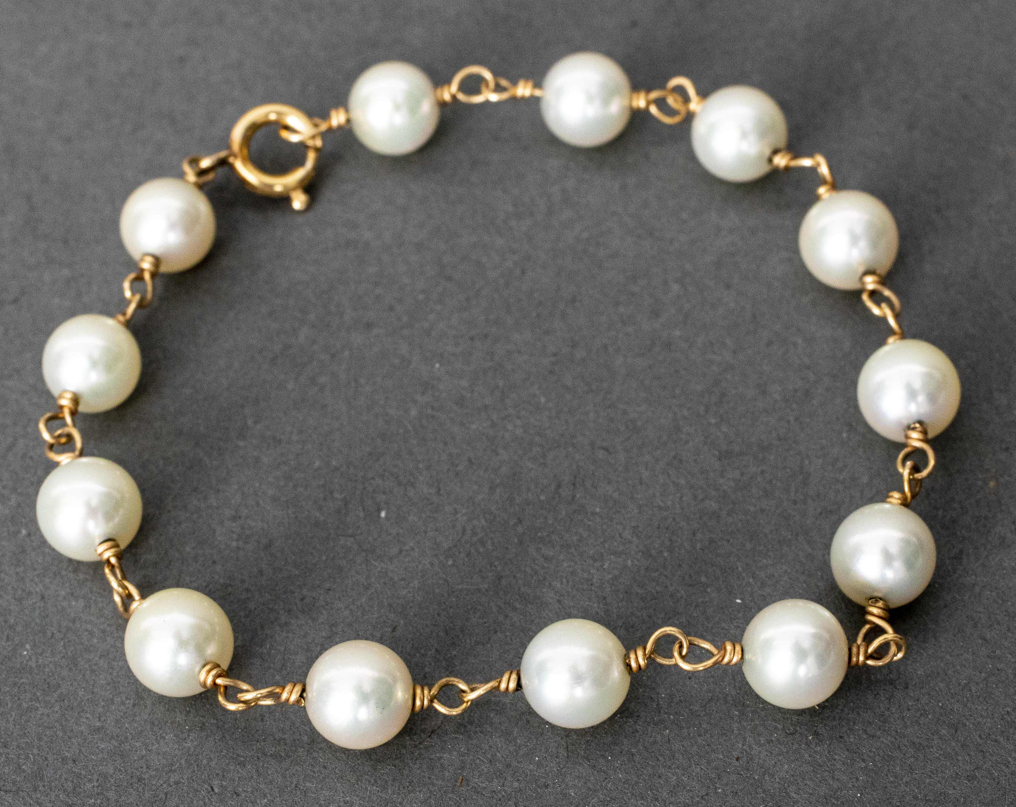12K YELLOW GOLD FILLED CULTURED