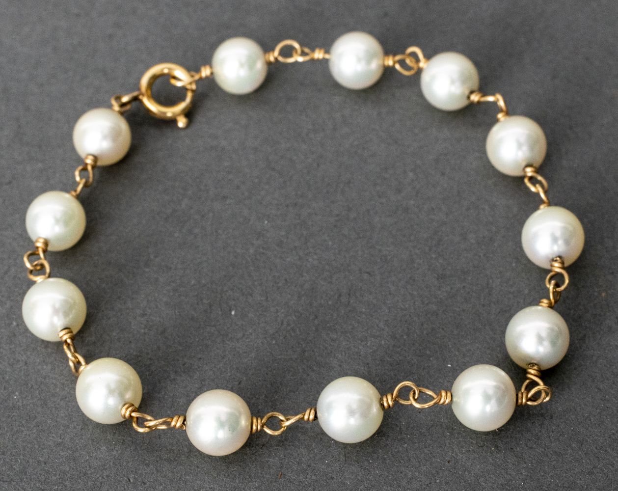 12K YELLOW GOLD FILLED CULTURED