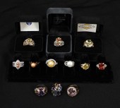 12PC ESTATE STERLING SILVER RI