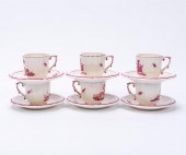 12PC GIEN FRENCH PASTORAL SCEN