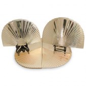 (12PC) GOLD VINYL SHELL PLACEM