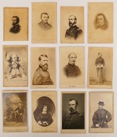 12pc Group Civil War CDVs. Inc