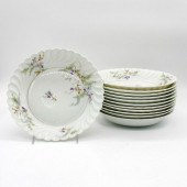 12PC HAVILAND COUPE SOUP BOWLS