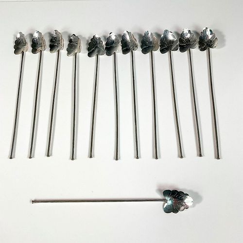 12PC MEXICAN STERLING SILVER ICED