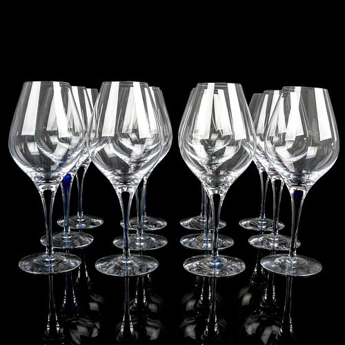 12PC ORREFORS AROMA WINE GLASSES,