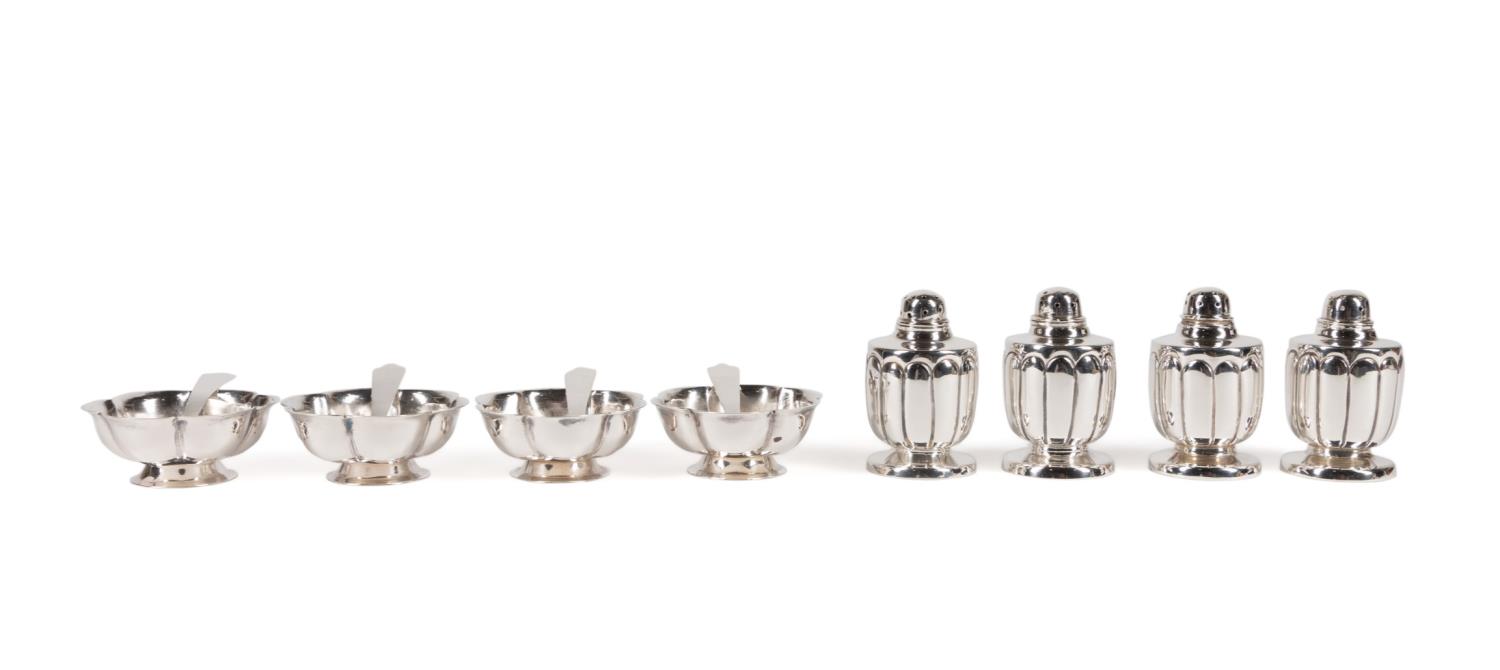 12PC SANBORNS SILVER SALTS, SPOONS,