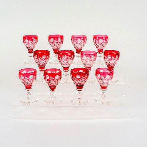 12PC SET OF BOHEMIAN CUT CRYSTAL