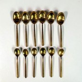 12PC SIGVARD BERNADOTTE GILDED