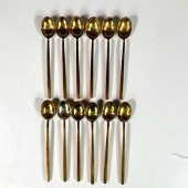 12PC SIGVARD BERNADOTTE GILDED