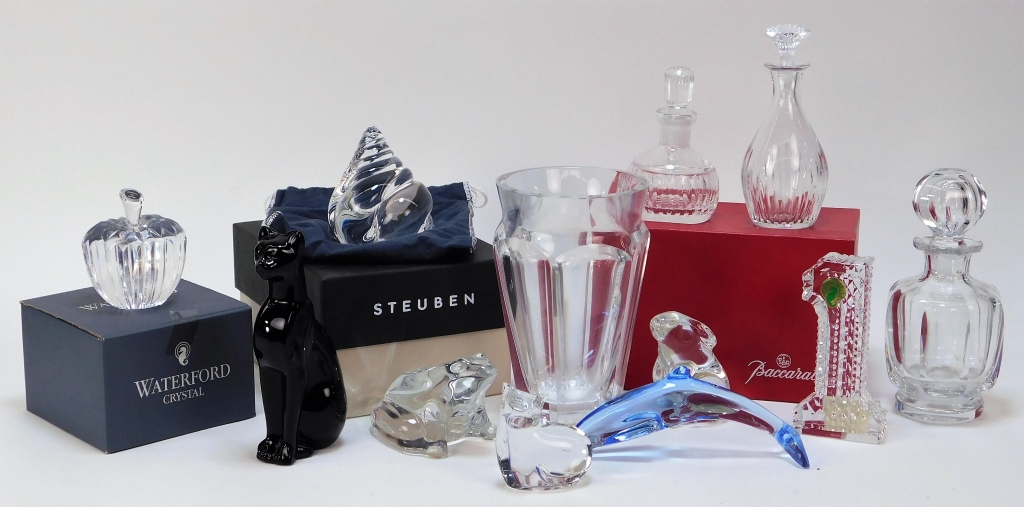 12PC. STEUBEN BACCARAT WATERFORD