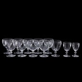12PC, STEUBEN GLASS MIXED-PATT