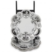 (12PC) TOILE PORCELAIN SERVICE