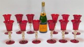 12PC VENETIAN RED AVENTURINE W