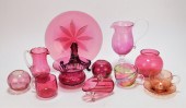 12PC VICTORIAN CRANBERRY GLASS