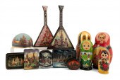 12PCS HAND PAINTED RUSSIAN LAC