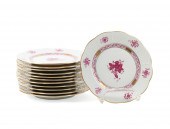12PCS HEREND 'CHINESE BOUQUET'