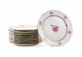12PCS HEREND 'CHINESE BOUQUET'