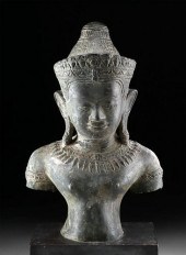 12TH C. CAMBODIAN KHMER BRASS