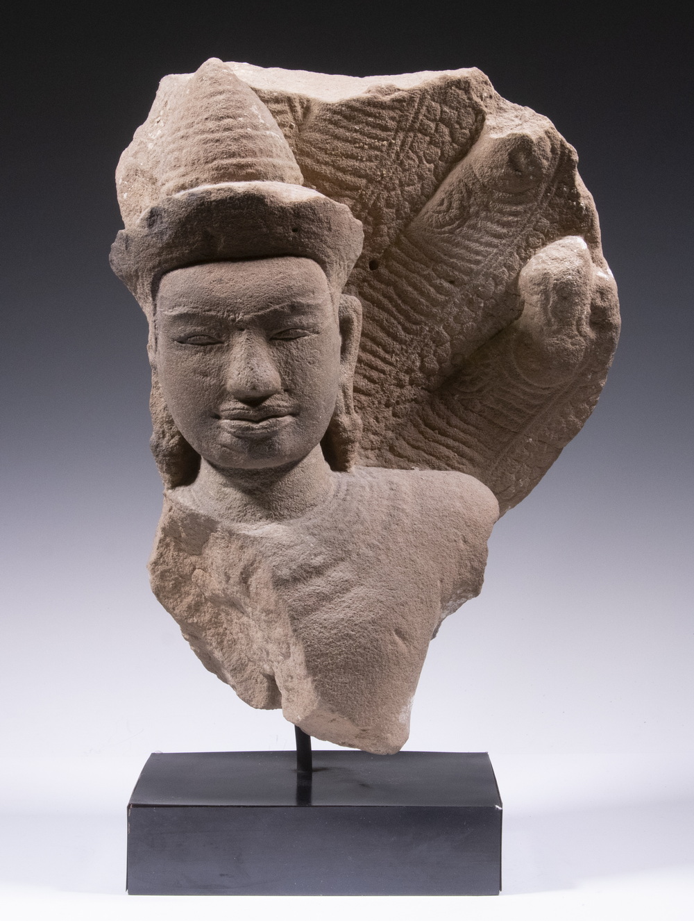 12TH C, KHMER FIGURE OF SHIVA